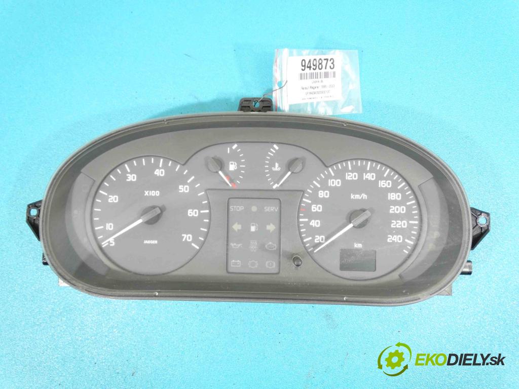 Renault Megane I 1995-2003 1.4 16v 95 HP manual 70 kW 1390 cm3 5- prístrojovka/ budíky 7700427896C (Prístrojové dosky, displeje)