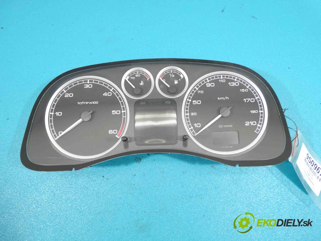 Peugeot 307 2.0 hdi 90 hp manual 66 kW 1997 cm3 5- Přístrojová deska 9655476580 (Přístrojové desky, displeje)