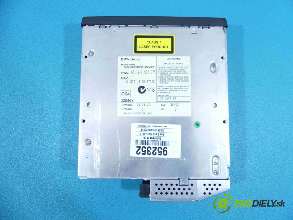 Bmw 5 e60 2003-2010 3.0d (M57: TU): 218 HP automatic 160 kW 2999 cm3 4- Menič: cd 6938975 (CD meniče)
