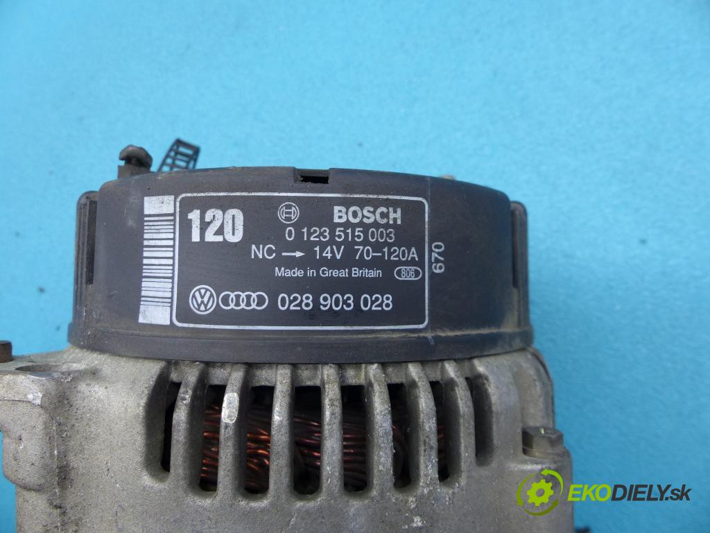 Vw Passat B5 1995-2005 1.9 tdi 110 HP manual 81 kW 1896 cm3 4- Alternator 0123515003 (Alternátory)