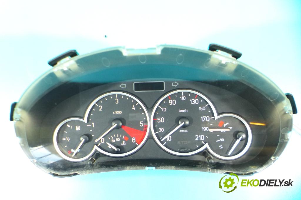 Peugeot 206 1.6 hdi 109 HP manual 80 kW 1560 cm3 3- prístrojovka/ budíky 9656696580 (Prístrojové dosky, displeje)