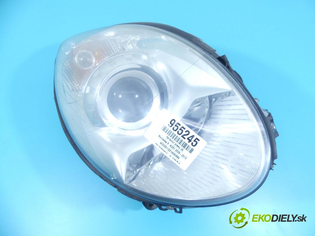 Mercedes R  W251 2005-2013 3.0 CDI V6 224hp automatic 165 kW 2987 cm3 5- Reflektor: pravý  (Pravé)