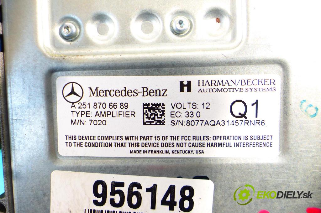 Mercedes R  W251 2005-2013 3.0 CDI V6 224hp automatic 165 kW 2987 cm3 5- Zesilovač: A2518706689 (Zosilňovače)
