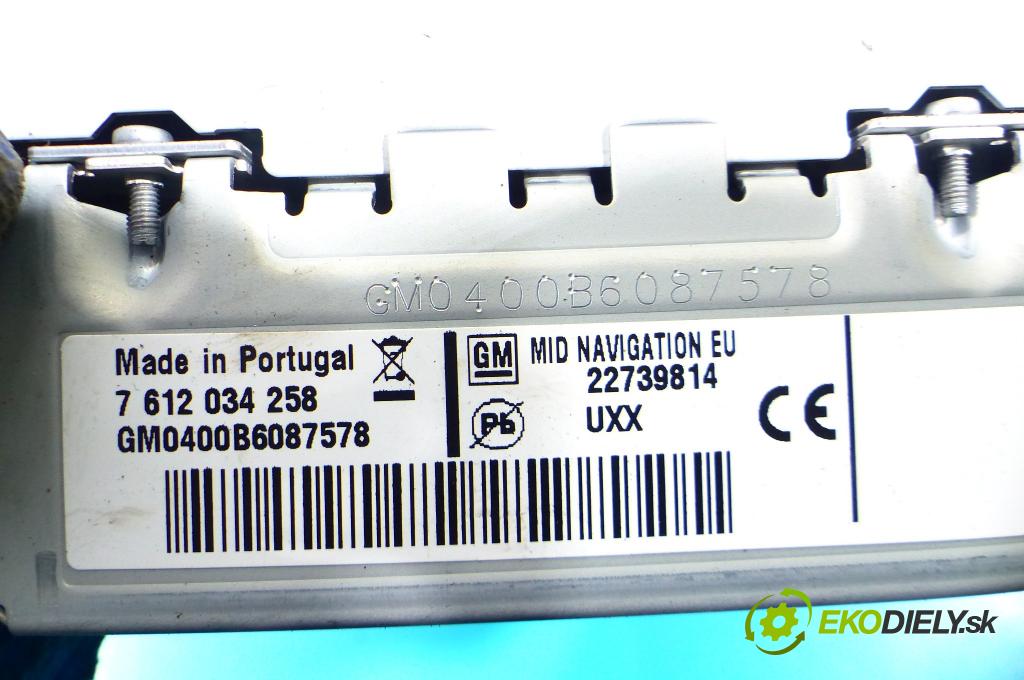 Opel Astra IV 2009-2015 1,3.0 cdti 95 HP manual 70 kW 1248 cm3 5- Radio 7612034258 (Audio zariadenia)