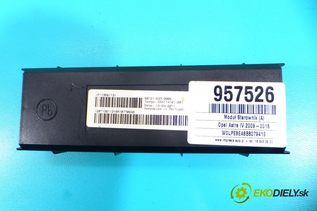 Opel Astra IV 2009-2015 1,3.0 cdti 95 HP manual 70 kW 1248 cm3 5- modul riadiaca jednotka 13581131 (Ostatné)