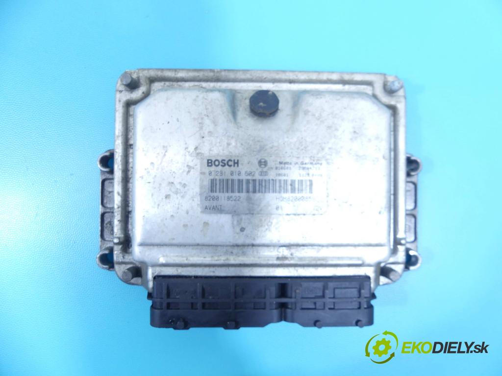 Renault Kangoo I 1998-2008 1.9 dti 80 HP manual 59 kW 1870 cm3 5- Jednotka riadiaca 0281010502