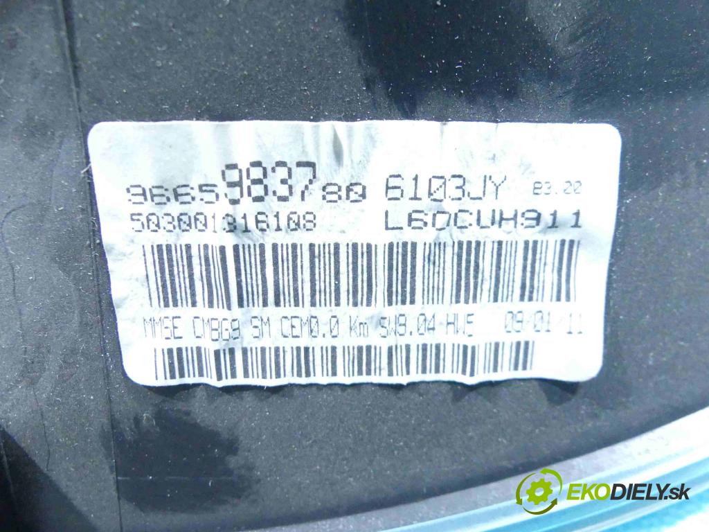 Peugeot Partner II 2008-2018 1.6 hdi 75 HP manual 55,2 kW 1560 cm3 5- prístrojovka/ budíky 9665983780 (Prístrojové dosky, displeje)