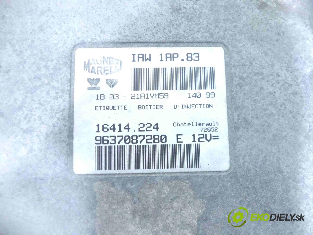 Peugeot 206 1.1 60 HP manual 44 kW 1124 cm3 5- Jednotka riadiaca 9637087280E
