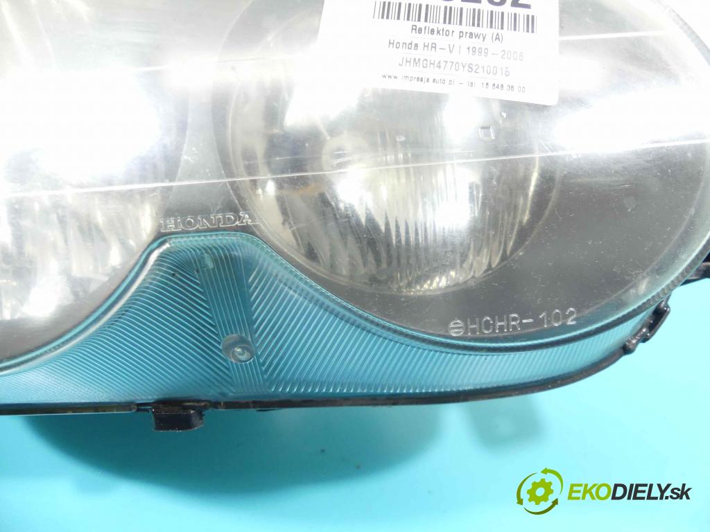Honda HR-V I 1999-2006 1.6 16v 124hp manual 91 kW 1590 cm3 5- Reflektor: pravý  (Pravé)