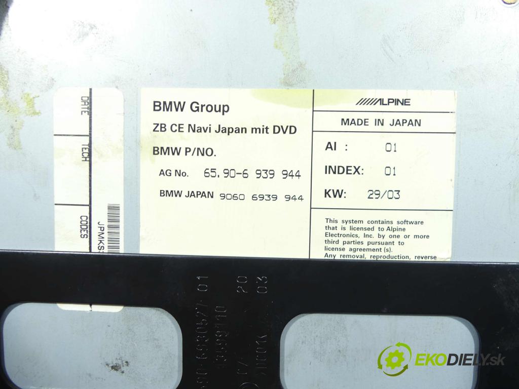 Bmw 7 e65 2001-2008 4.4 V8 (N62B44): 333KM: automatic 245 kW 4398 cm3 4- Navigácia: 6939944 (GPS navigácie)