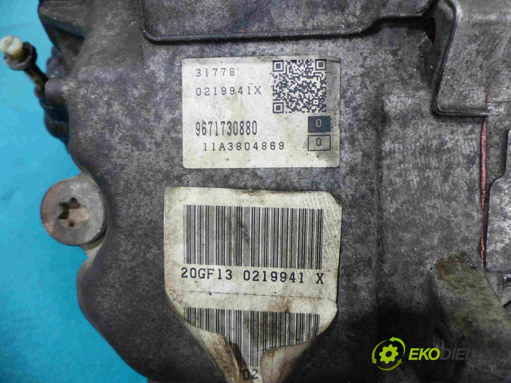 Citroen C5 II 2008-2017 2.0 hdi 163 HP automatic 120 kW 1997 cm3 5- prevodovka stupeň,rýchlosť automat 20GF13