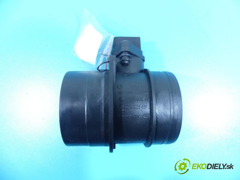 Vw Touareg 2002-2010 5.0 TDI 313 HP automatic 230 kW 4921 cm3 5- průtokoměr: 0281002461 (Váhy vzduchu)