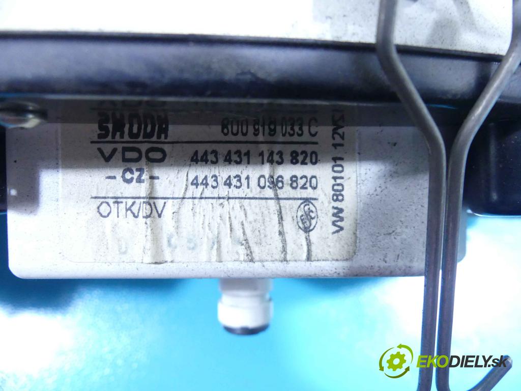 Skoda Felicia 1.9d 64 HP manual 47 kW 1896 cm3 5- prístrojovka/ budíky 800919033C (Prístrojové dosky, displeje)