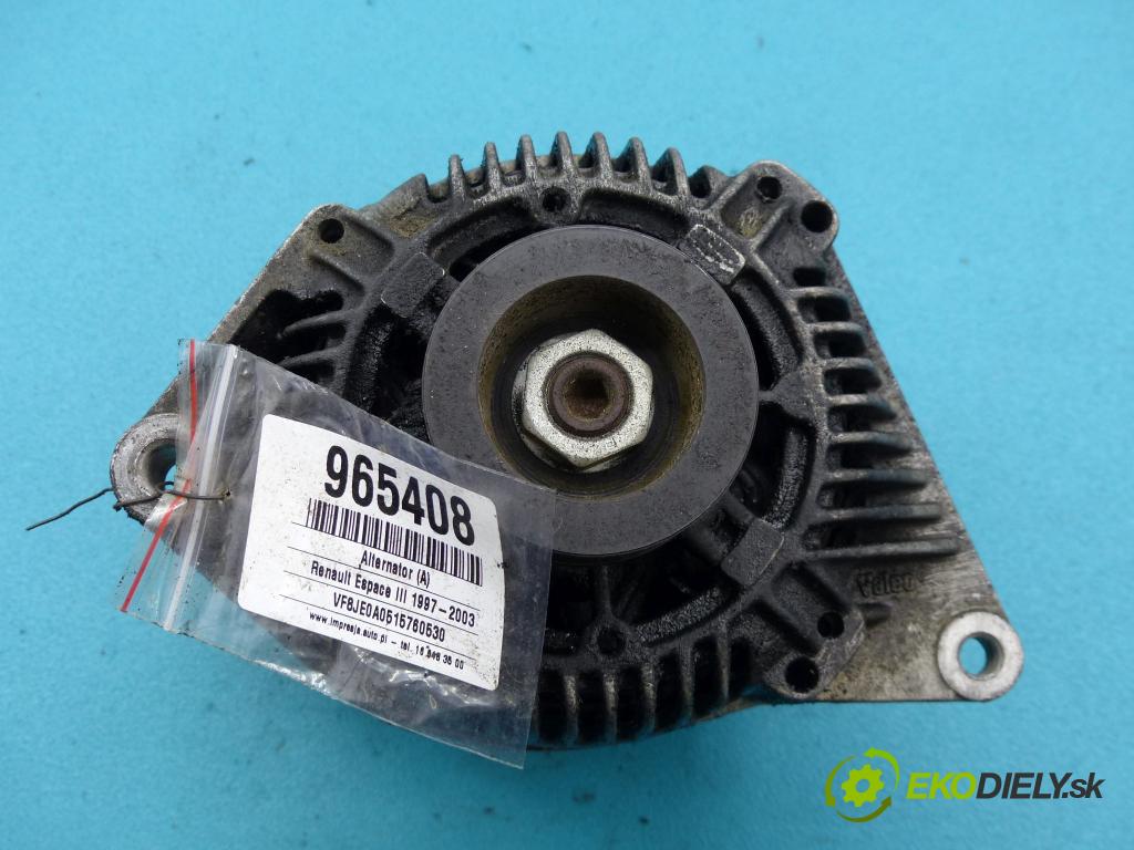 Renault Espace III 1997-2003 2.0 8v 114 HP manual 84 kW 1998 cm3 5- Alternator 7700857073 (Alternátory)