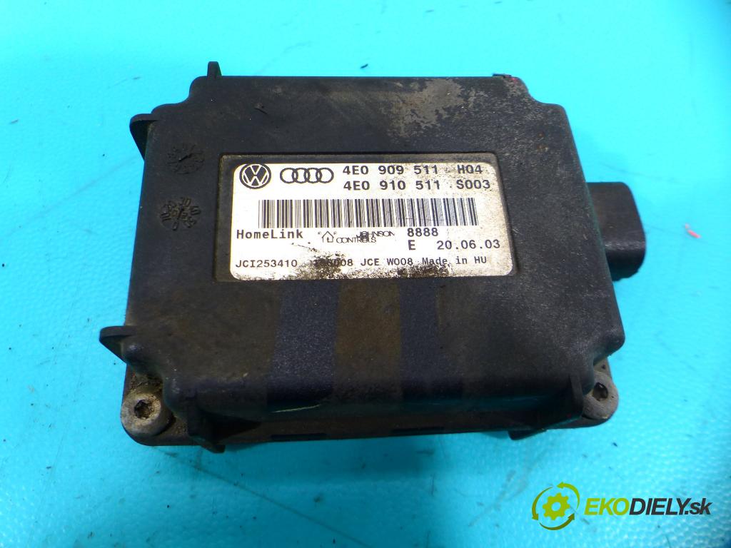 Audi A8 D3 2002-2009 4.0 TDI 275 HP automatic 202 kW 3936 cm3 4- modul riadiaca jednotka 4E0909511 (Ostatné)