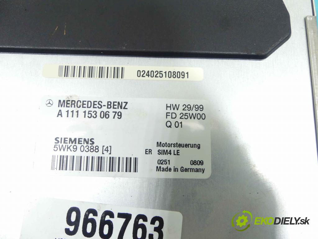 Mercedes CLK W208 1997-2003 2.0 kompresor 163 hp manual 120 kW 1998 cm3 2- jednotka řídící A1111530679