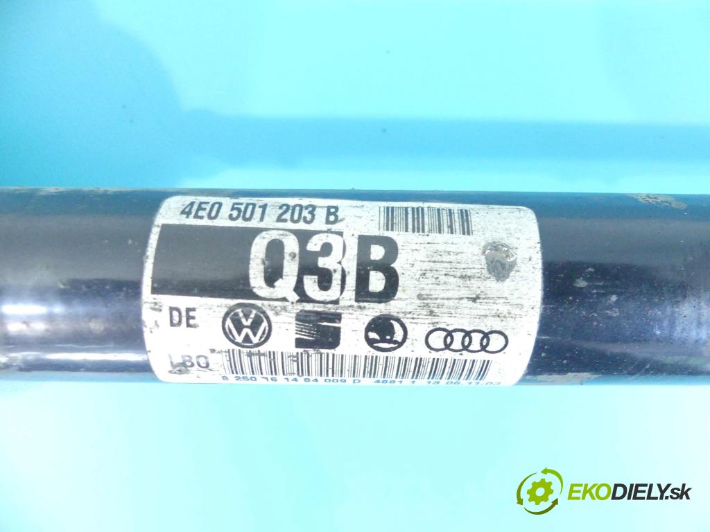 Audi A8 D3 2002-2009 4.0 TDI 275 HP automatic 202 kW 3936 cm3 4- poloos pravé 4E0501203B (Poloosy)