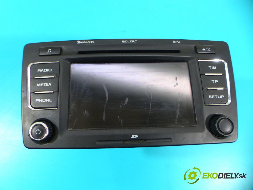 Skoda Octavia II 2004-2013 1.9 tdi 105 HP manual 77 kW 1896 cm3 5- Radio továreň: 1Z0035156F