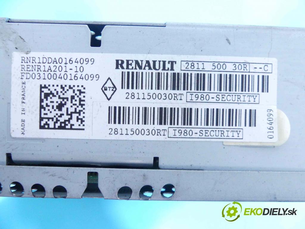Renault Fluence 1.5 dci 106 HP manual 78 kW 1461 cm3 4- Radio továreň: 281150030R