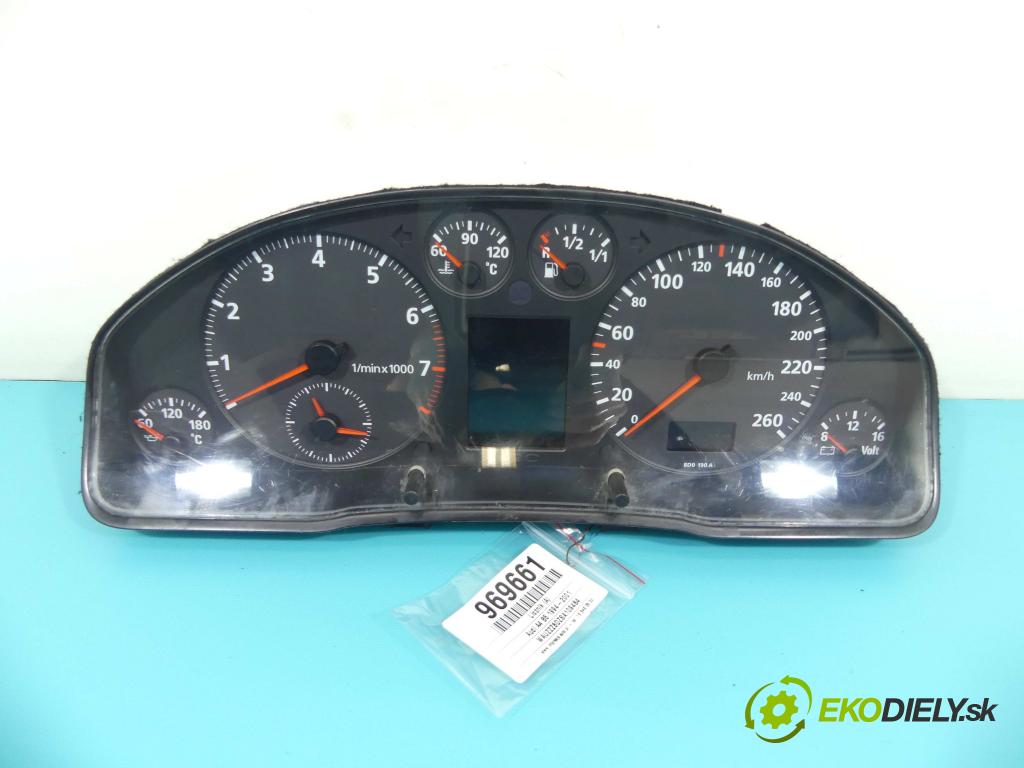 Audi A4 B5 1994-2001 1.6 101 HP manual 74 kW 1595 cm3 4- prístrojovka/ budíky 88311225/230 (Prístrojové dosky, displeje)