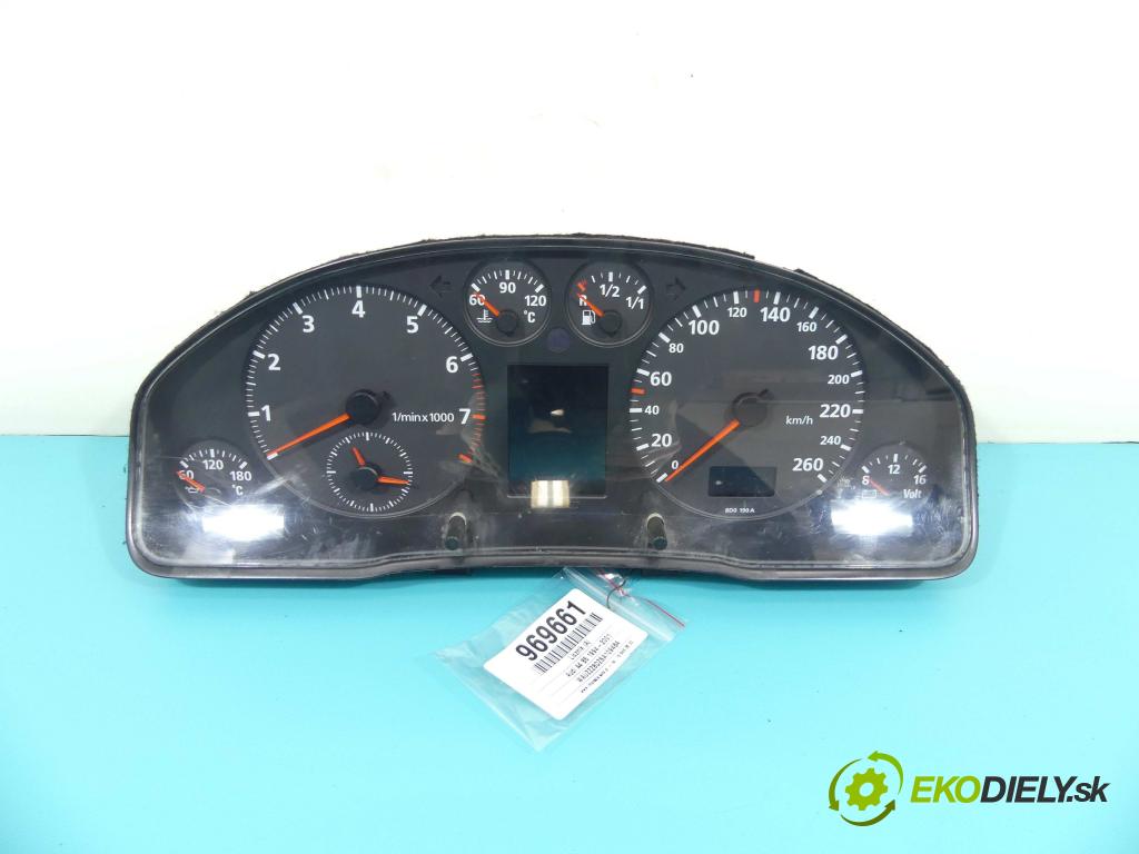 Audi A4 B5 1994-2001 1.6 101 HP manual 74 kW 1595 cm3 4- prístrojovka/ budíky 88311225/230 (Prístrojové dosky, displeje)
