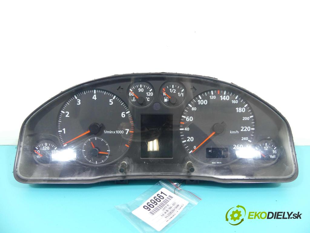 Audi A4 B5 1994-2001 1.6 101 HP manual 74 kW 1595 cm3 4- prístrojovka/ budíky 88311225/230 (Prístrojové dosky, displeje)