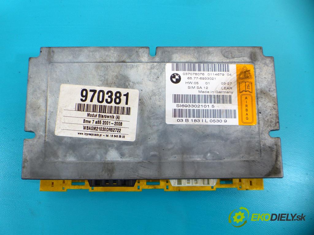Bmw 7 e65 2001-2008 3.0d 218 HP automatic 160 kW 2993 cm3 4- modul riadiaca jednotka 6933021 (Ostatné)