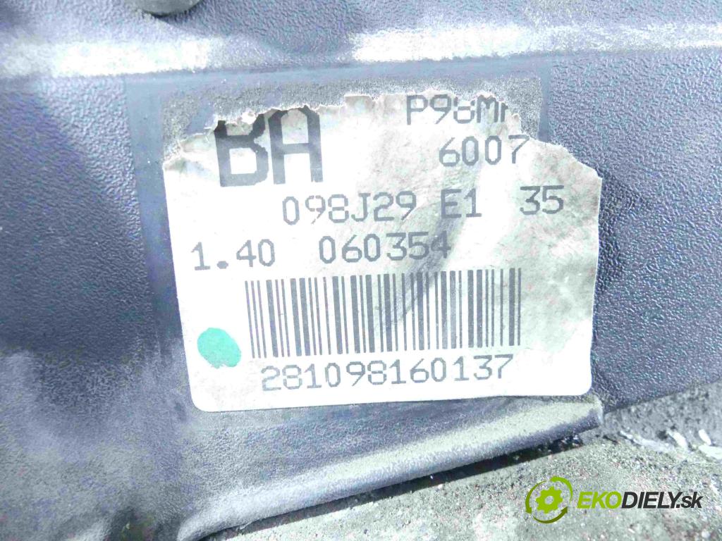 Ford Focus Mk1 1998-2004 1.4 16v 75 hp manual 55 kW 1388 cm3 5- motor benzín FXDC