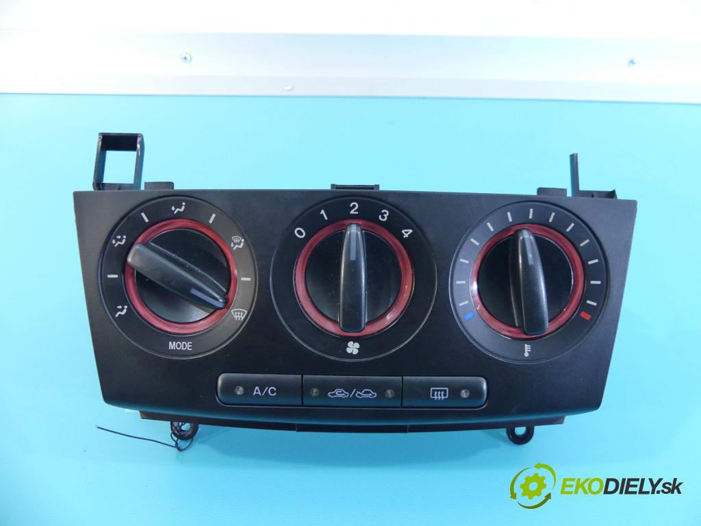 Mazda 3 I BK 2003-2009 1.6 16v 105 HP manual 77 kW 1598 cm3 5- panel kúrenia 