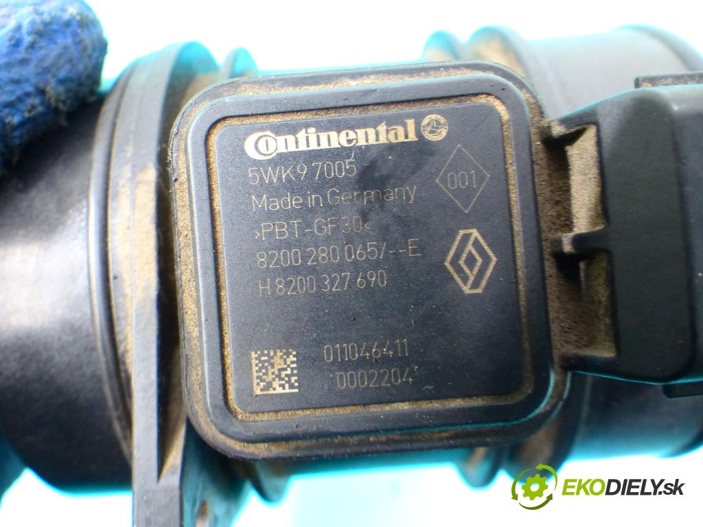 Renault Espace IV 2003-2014 2.0 dci 150 HP manual 110 kW 1995 cm3 5- průtokoměr: 5WK97005 (Váhy vzduchu)