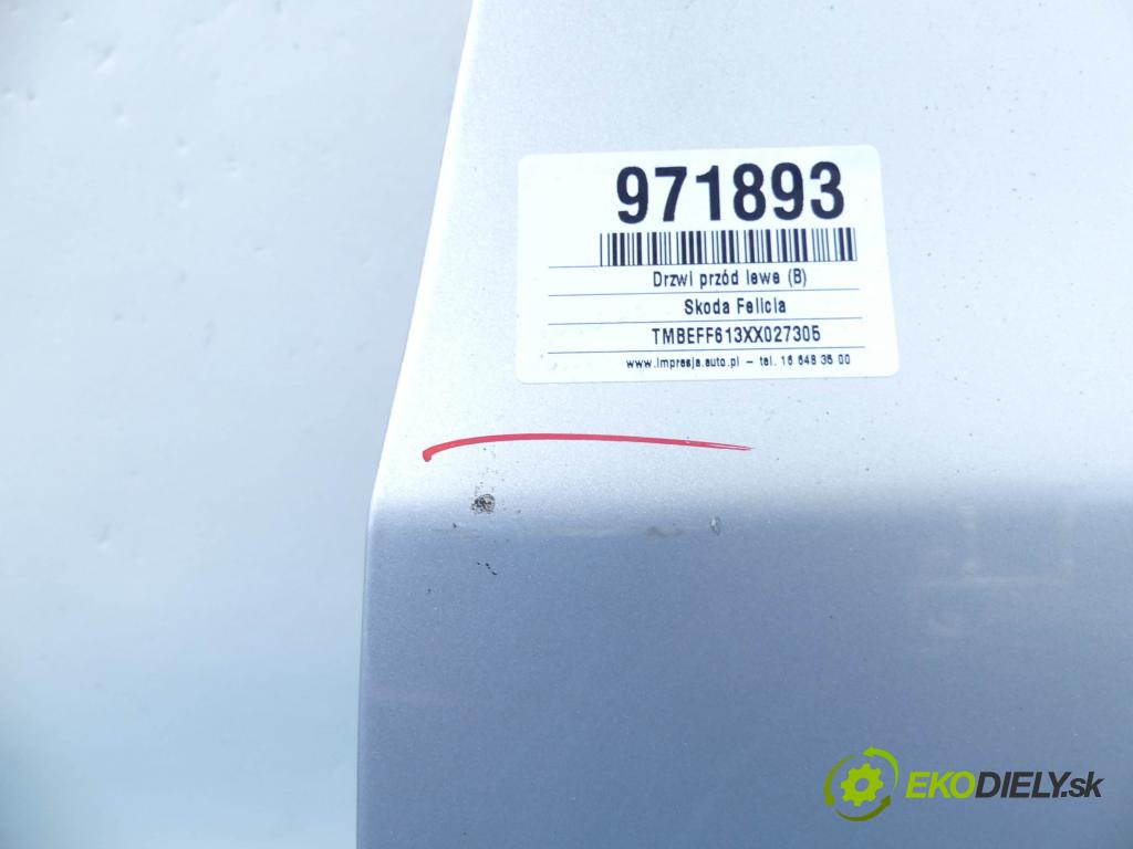 Skoda Felicia 1.3 mpi 68 HP manual 50 kW 1289 cm3 5- dvere predné ľavé  (Ostatné)