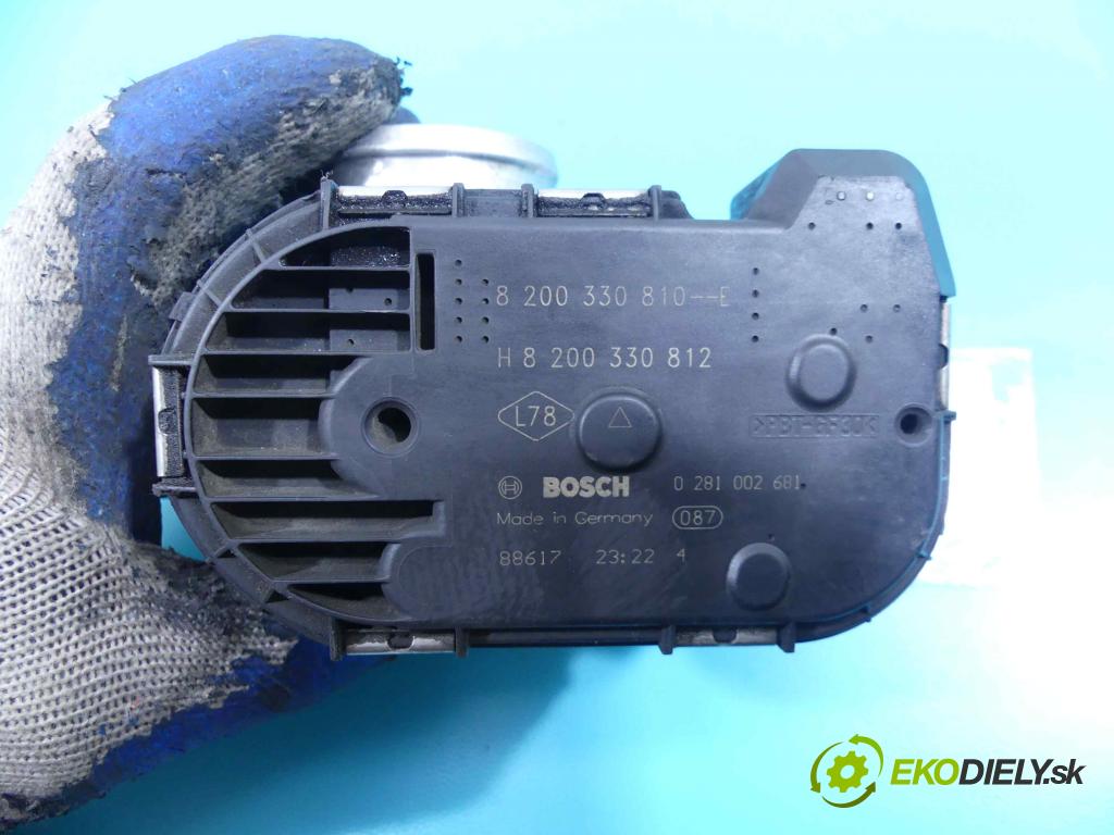 Renault Laguna III 2007-2015 2.0 dci 150 HP manual 110 kW 1995 cm3 5- klapka 8200330810-E (Škrtiace klapky)