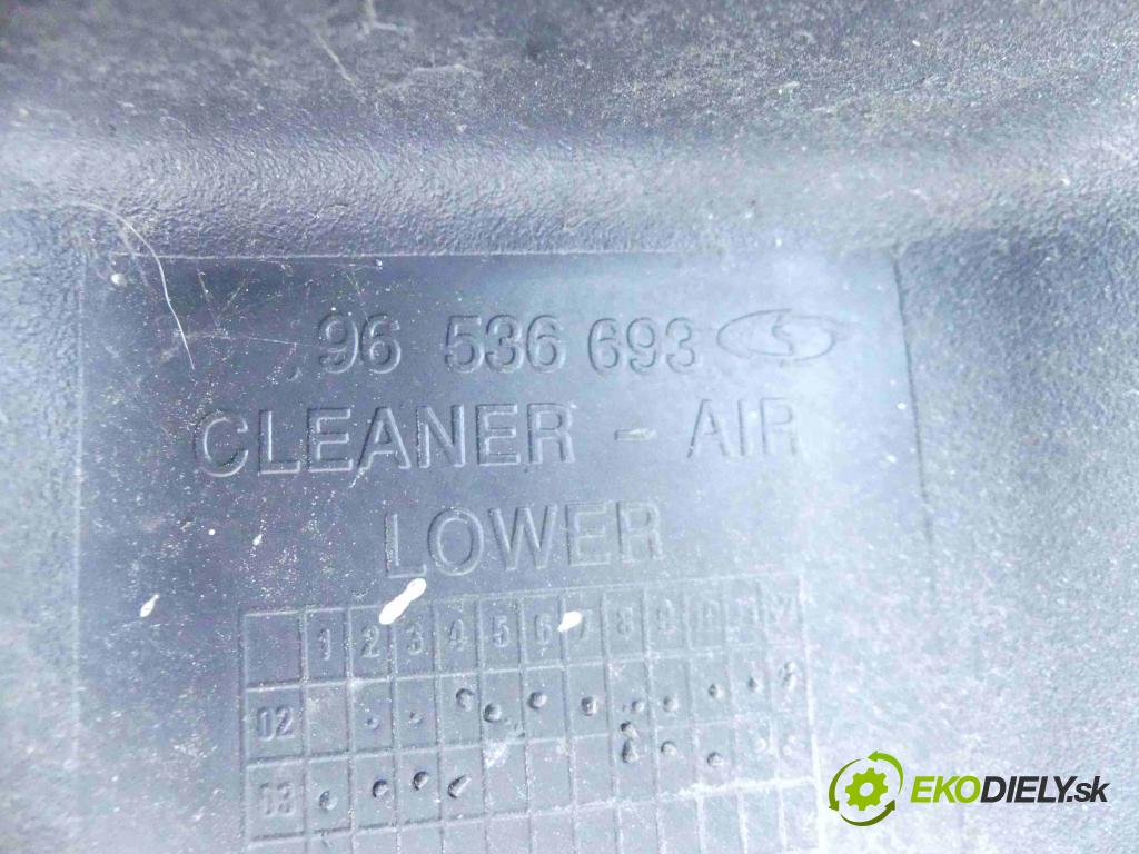 Chevrolet Aveo T200 2003-2008 1,2.0 72 hp manual 53 kW 1150 cm3 5- obal filtra vzduchu 96536693 (Kryty filtrů)