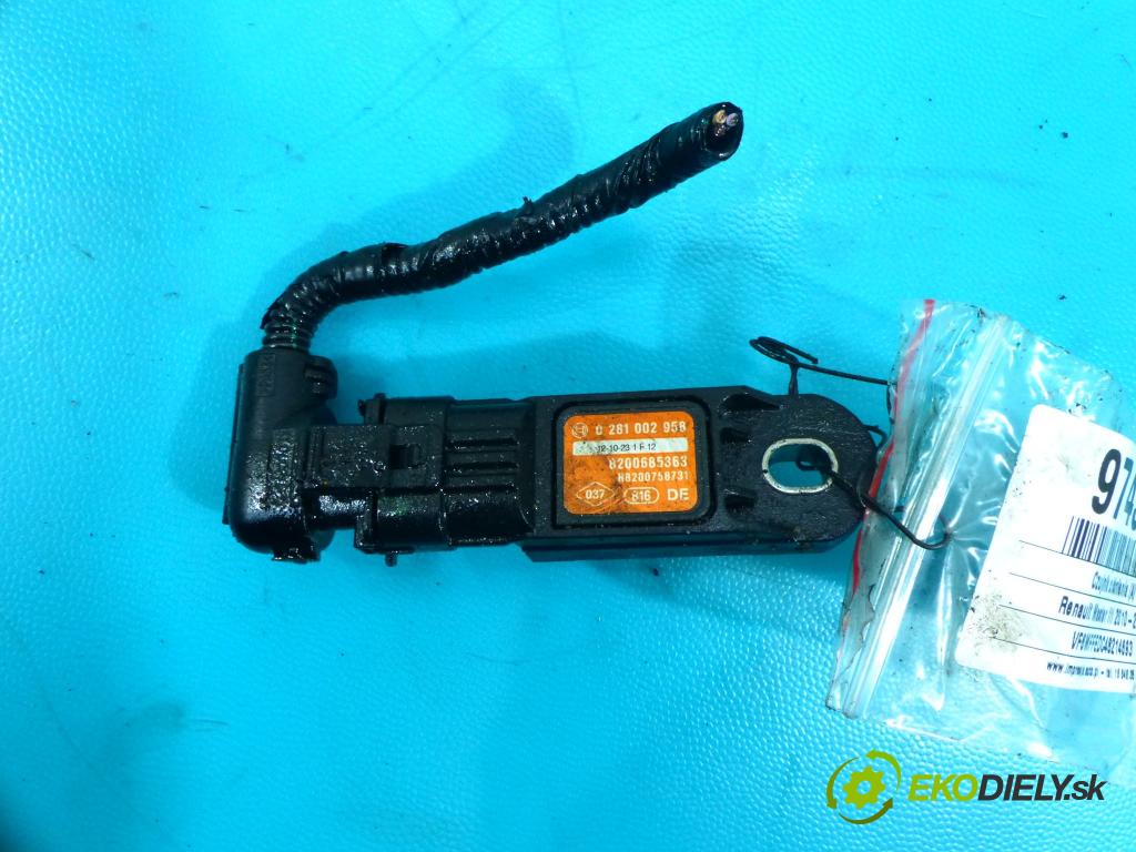Renault Master III 2010-2019 2.3 dci 125 hp manual 92 kW 2299 cm3 5- snímač tlaku 0281002958 (Snímače tlaku)