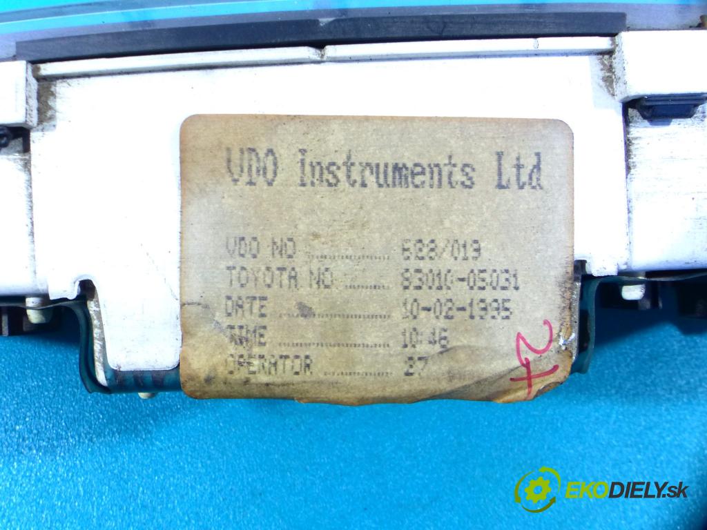 Toyota Carina E 1992-1998 1.6 16v 116 HP manual 85 kW 1587 cm3 4- prístrojovka/ budíky 83010-05031 (Prístrojové dosky, displeje)