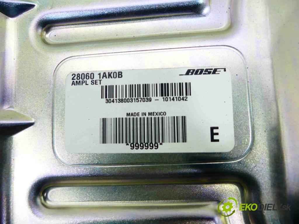 Nissan Murano Z51 2008-2014 2.5 dci 190 HP automatic 140 kW 2488 cm3 5- Zesilovač: 280601AK0B (Zosilňovače)