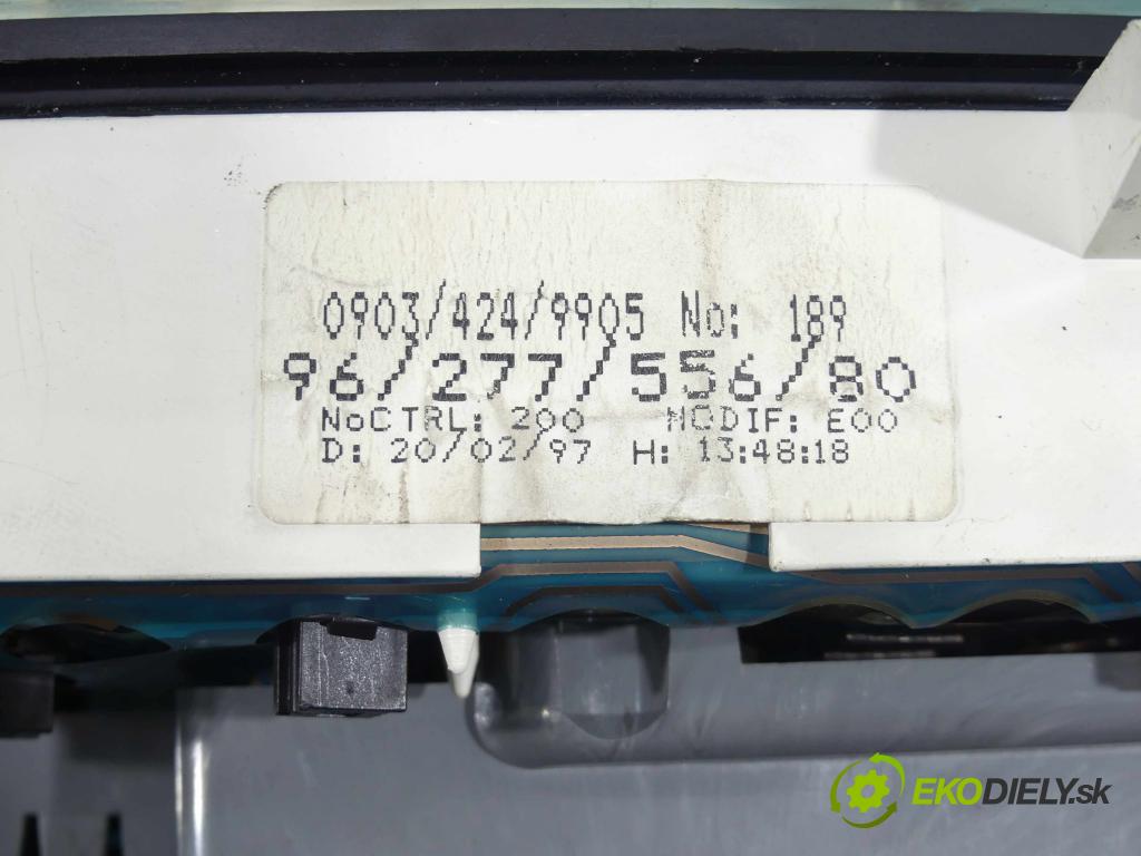 Peugeot 106 1.1 60 hp manual 44 kW 1124 cm3 3- Přístrojová deska 9627755680 (Přístrojové desky, displeje)
