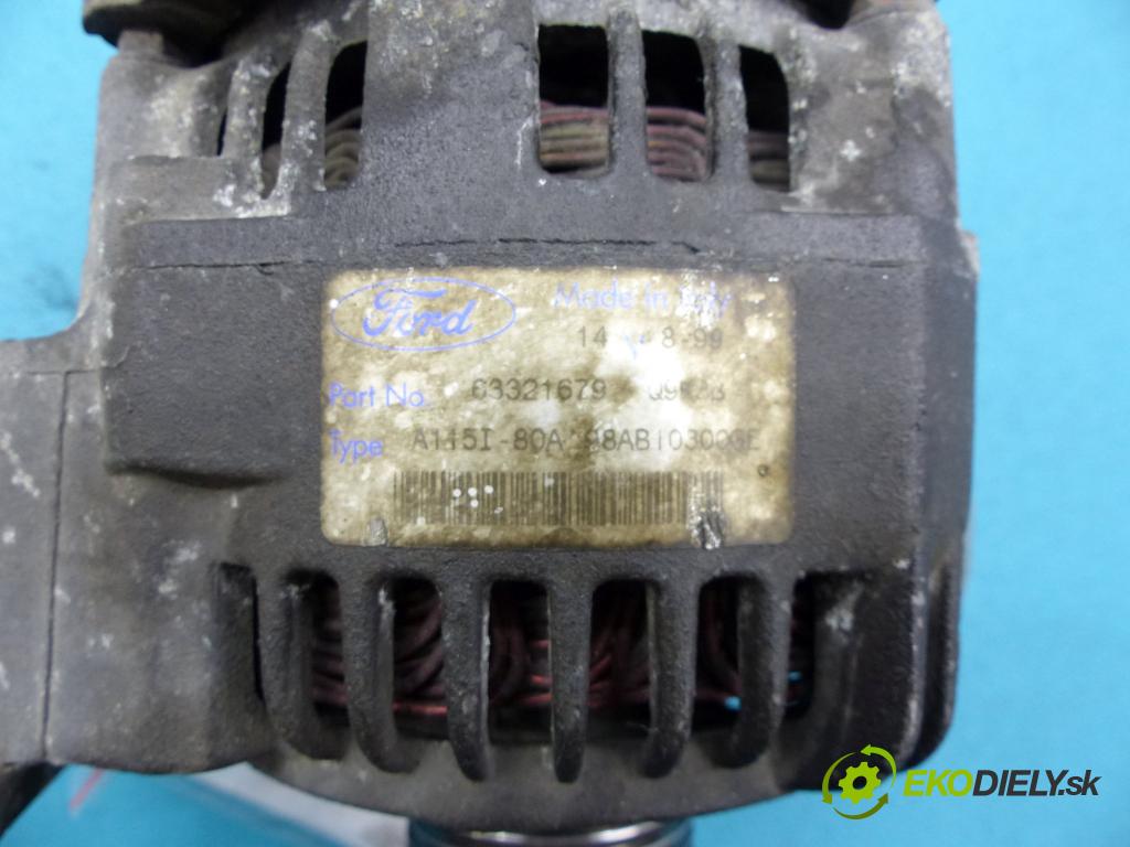Ford Focus Mk1 1998-2004 1.6 16v 101 HP manual 74 kW 1596 cm3 5- Alternator 98AB10300GE (Alternátory)