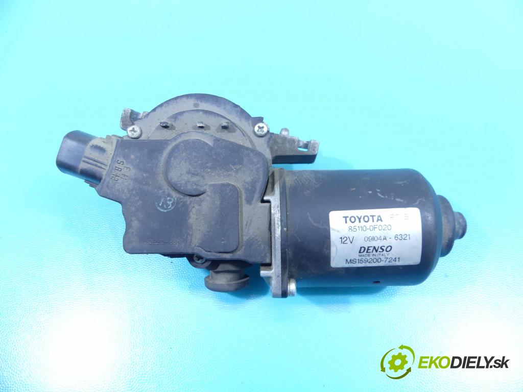 Toyota Corolla Verso I 2001-2004 1.6 vvti 110 hp manual 81 kW 1598 cm3 5- motor stěračů přední 85110-0F020