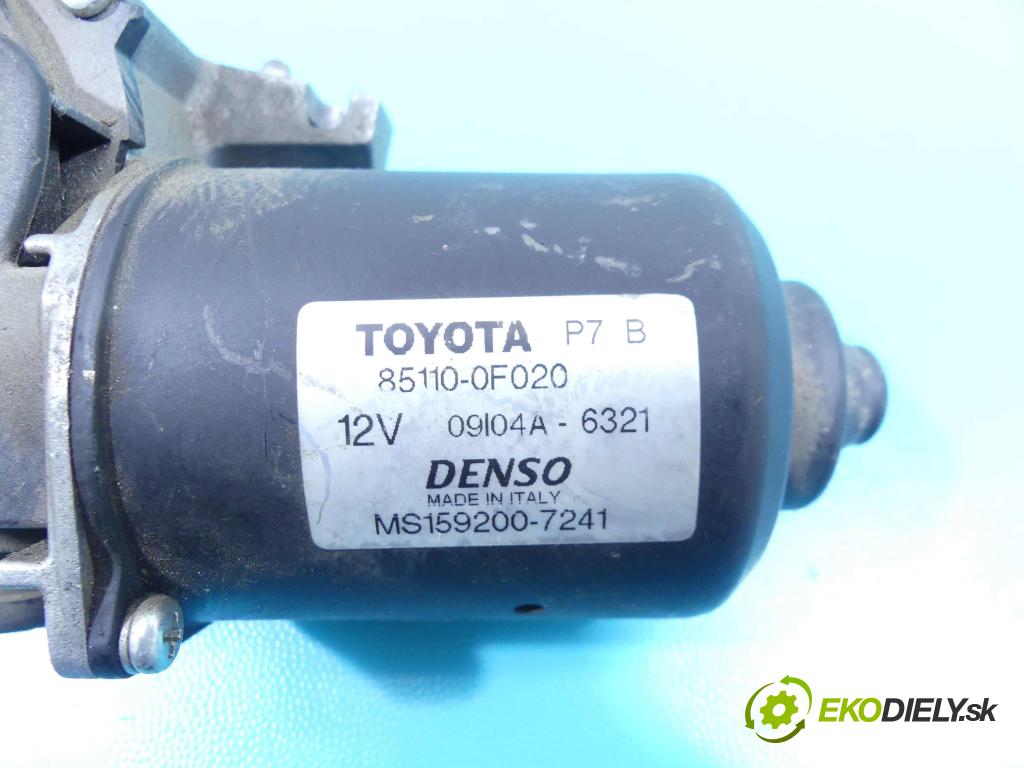 Toyota Corolla Verso I 2001-2004 1.6 vvti 110 hp manual 81 kW 1598 cm3 5- motor stěračů přední 85110-0F020
