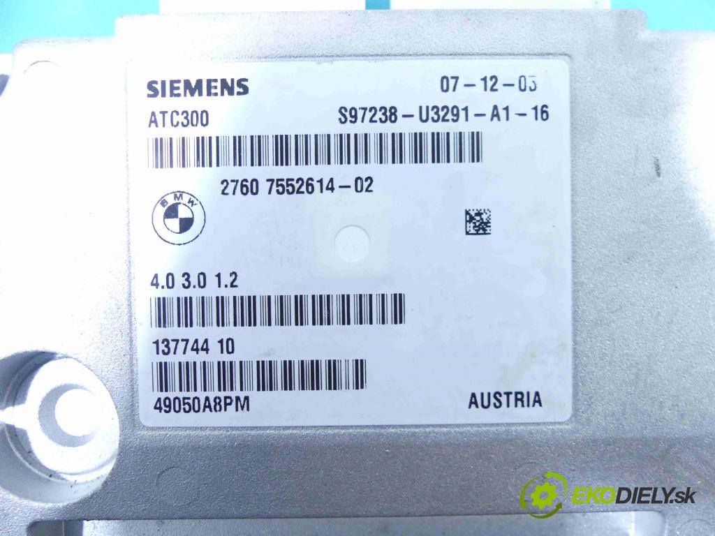 Bmw 5 e60 2003-2010 3.0 R6 258 HP automatic 190 kW 2996 cm3 5- modul riadiaca jednotka 7552614 (Ostatné)
