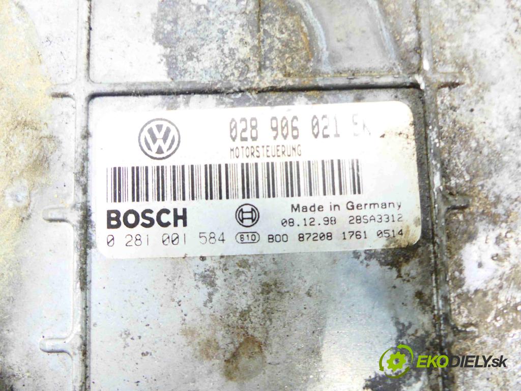 Seat Cordoba I 1993-2002 1.9 tdi 110 hp manual 81 kW 1896 cm3 4- jednotka řídící 0281001584