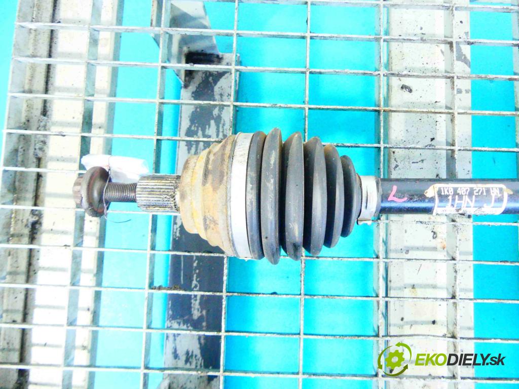 Vw Golf VI 2008-2013 1.6 tdi 105 HP manual 77 kW 1598 cm3 5- poloos ľavé 1K0407271HN (Poloosy)