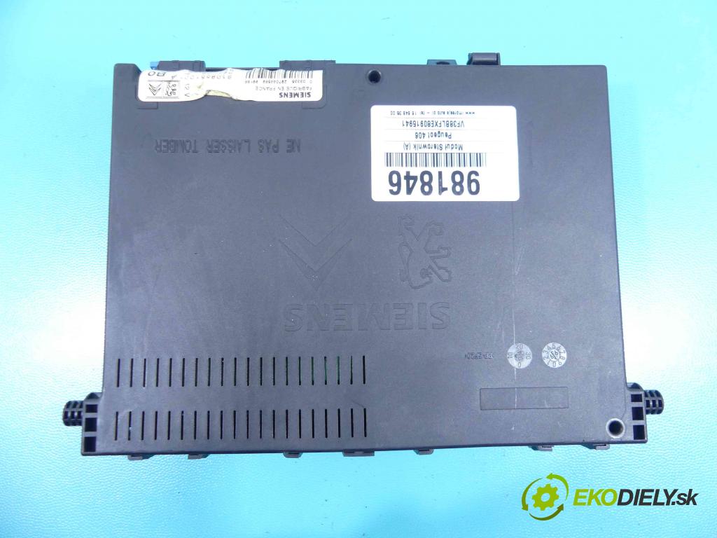 Peugeot 406 1.8 8v 110 HP manual 81 kW 1762 cm3 4- modul riadiaca jednotka 9636771280 (Ostatné)