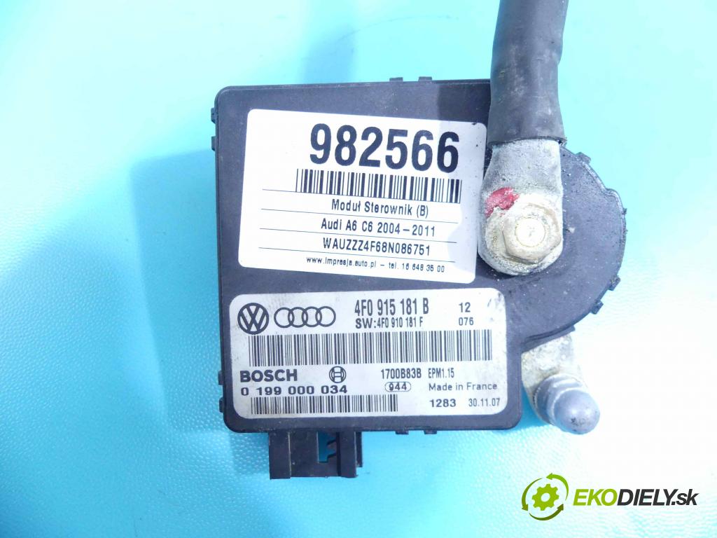 Audi A6 C6 2004-2011 3.0 tdi 232KM automatic 171 kW 2967 cm3 5- modul riadiaca jednotka 4F0915181B (Ostatné)
