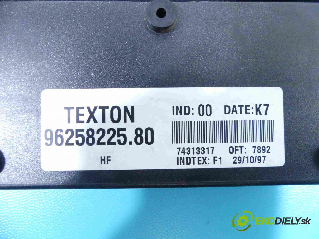 Citroen Xsara 1997-2000 1.6 88 HP manual 65 kW 1587 cm3 5- modul riadiaca jednotka 9625822580 (Ostatné)