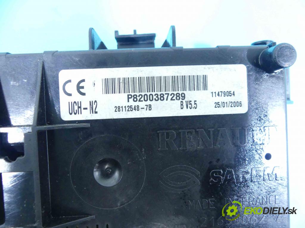 Renault Clio II 1998-2012 1.5 dci 68 HP manual 50 kW 1461 cm3 3- modul riadiaca jednotka P8200387289 (Ostatné)