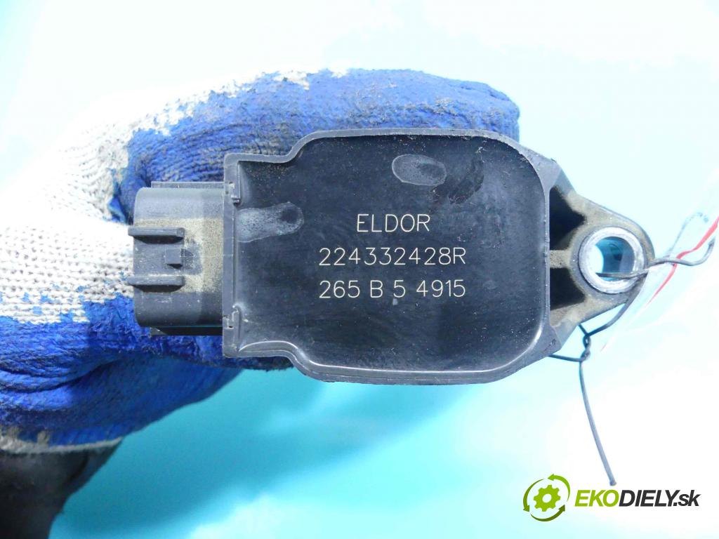 Dacia Duster I 2010-2018 1.6 114 HP manual 84 kW 1598 cm3 5- cievka zapaľovacia 224332428R (Zapaľovacie cievky, moduly)