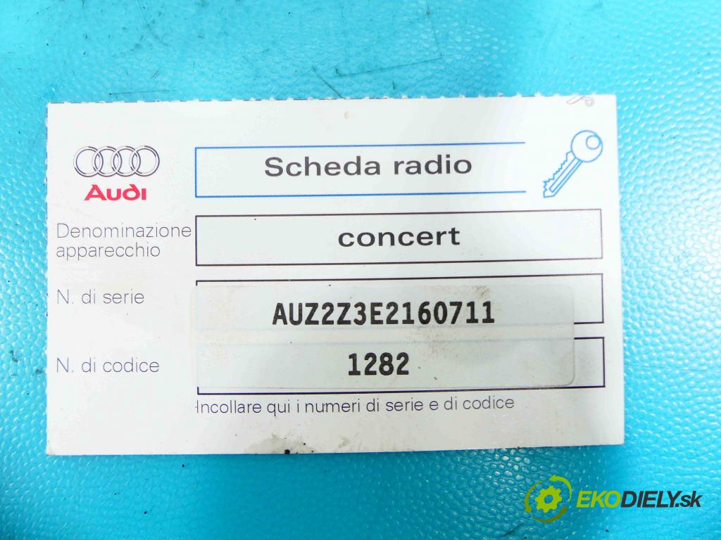 Audi A4 B7 2004-2008 1.9 tdi 116 HP manual 85 kW 1896 cm3 5- Radio továreň: 8E0035186D