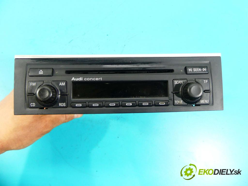 Audi A4 B7 2004-2008 1.9 tdi 116 HP manual 85 kW 1896 cm3 5- Radio továreň: 8E0035186D